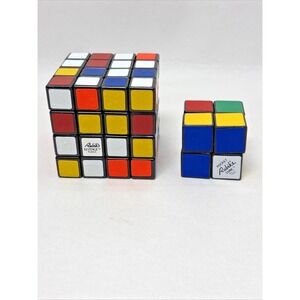 Ideal 1982 Rubik'sRevenge Cube & Pocket Rubik's Vintage Puzzle Game Lot Of 2 80s